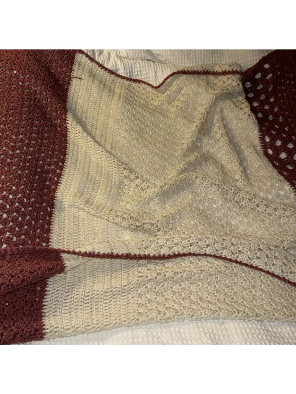 Handmade decor touch throw